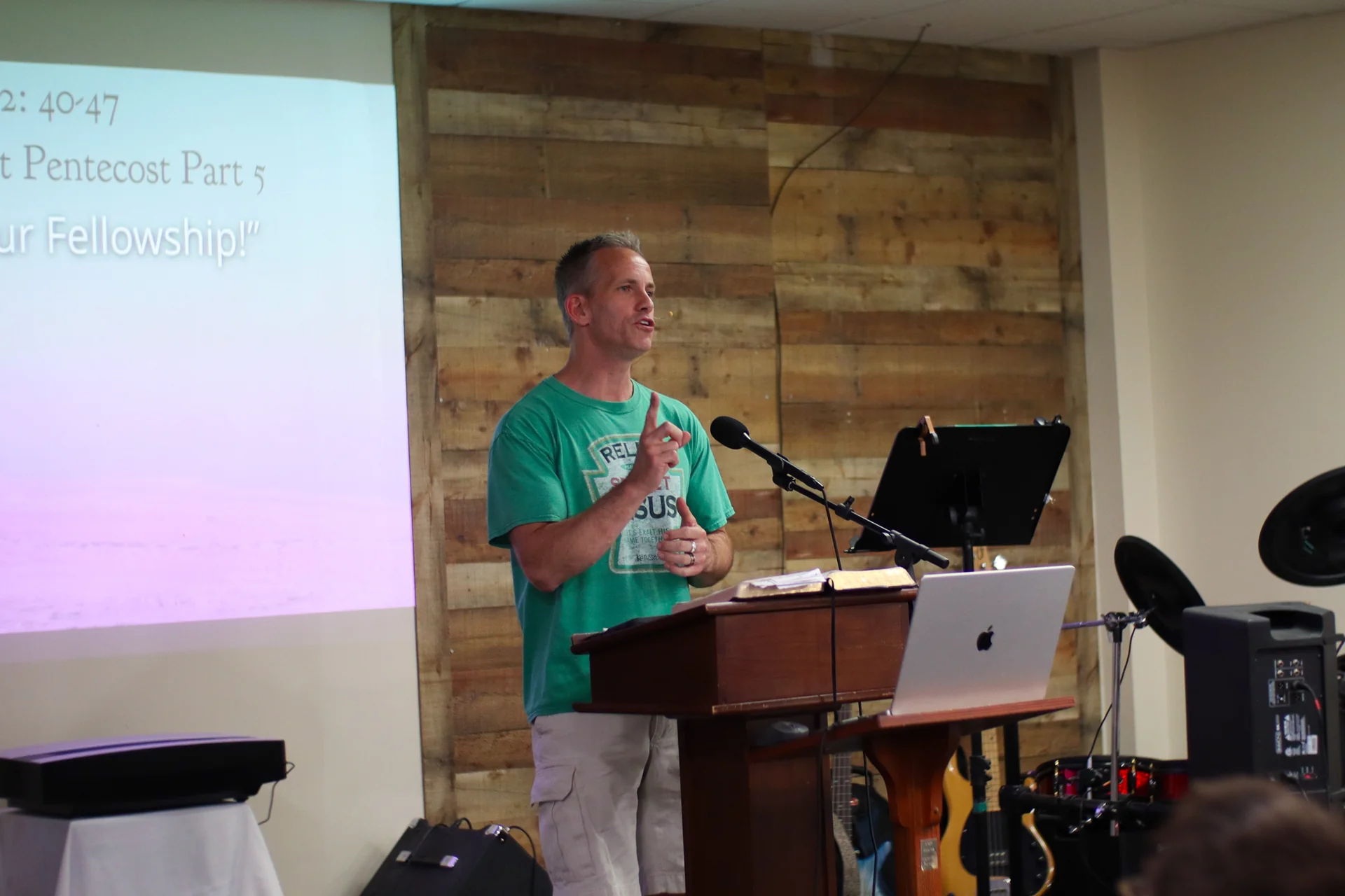 Pastor Jim Lowenstein teaching at Matheteuo Ministries